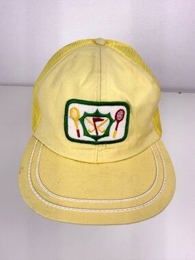 Vintage 1980's Golf Tennis Snapback Mesh Trucker Hat